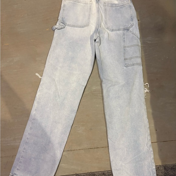 PacSun Light Blue High Rise Ripped Jeans - Picture 5 of 7